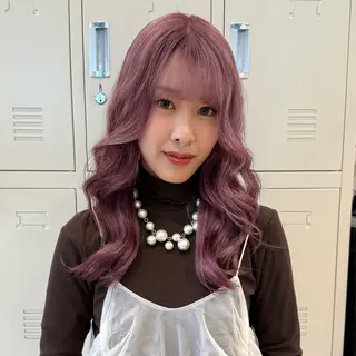 セミロング カラー 柔らかいbeige ¦韓国¦🩰マユ🩰のヘアスタイル