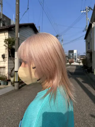 ミディアム 🍀ブリーチ屋さん/ ダブルカラー・あずみのヘアスタイル