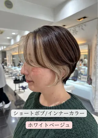 ショート 🌷レイヤーカット/ 透明感カラー🌷増田のヘアスタイル