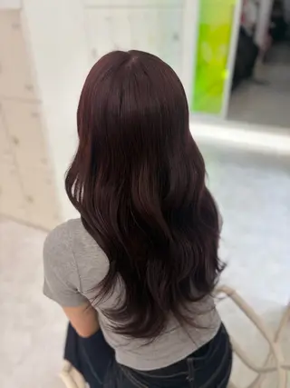 カラー girlな暖色ヘア 🪽🫧ハルナ🎀のヘアスタイル