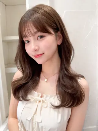 ロング 藤井 ユウキのヘアスタイル
