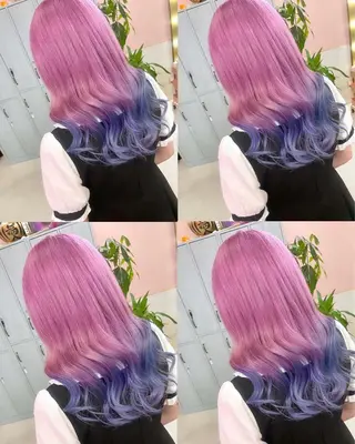 セミロング カラー 町田ブリーチ特化 MANATOのヘアスタイル