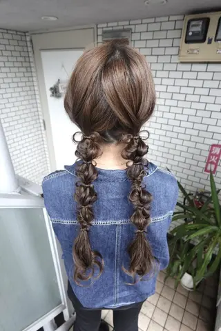 ヘアアレンジ 堀井 れいなのヘアスタイル