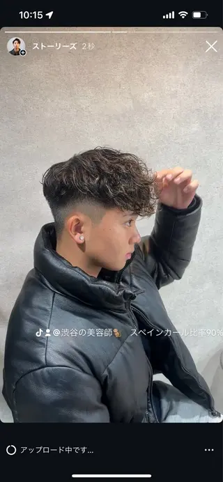 カラー パーマ スペインカールパーマ 特化/しょうま🌟のヘアスタイル