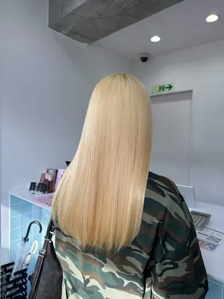 ロング カラー モテ艶🪄ベージュ カラー🧸RUKAのヘアスタイル