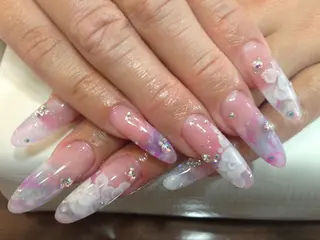ロング wooone nail.yumiのネイルデザイン