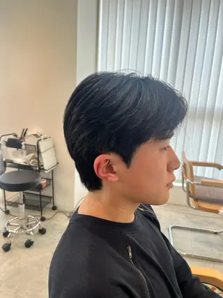 ショート メンズ センターパート職人 柏/メンズ/ ハルキのヘアスタイル