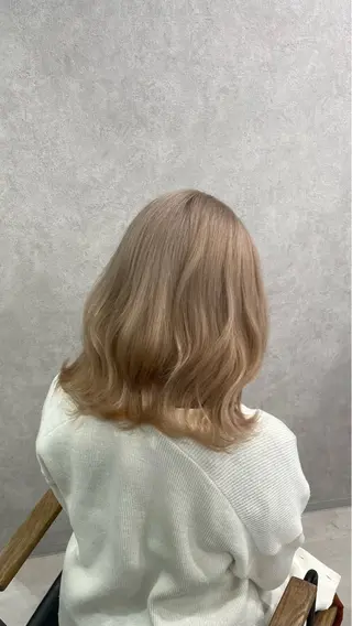 ミディアム 🎀ブリーチ/ エクステ/渋谷🎀のヘアスタイル