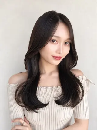 セミロング 🧡くびれヘア/前髪 顔周り🧡久原結衣のヘアスタイル