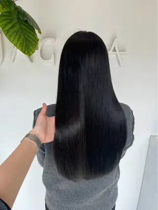 カラー 縮毛矯正/艶感カラー /sakura🍒のヘアスタイル
