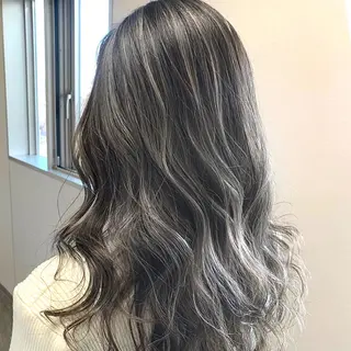 ロング 松井那津子 /ハイライトブリーチのヘアスタイル