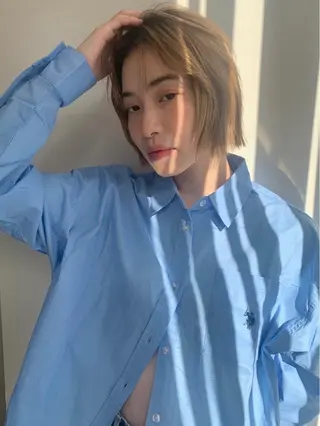 ミディアム 山本 和弥のヘアスタイル