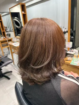 ミディアム カラーモデル募集 🤍momoha🤍のヘアスタイル