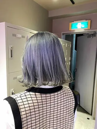 ミディアム カラー パーマ ヘアアレンジ メンズ キッズ ネイル マツエク・マツパ KANAMI 🌏のヘアスタイル