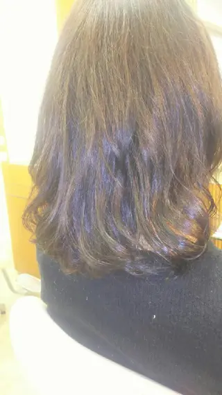 ミディアム パーマ 脇田 雄大のヘアスタイル