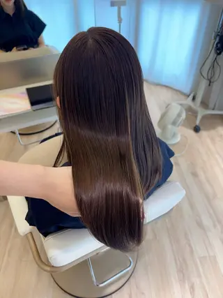 ミディアム カラー ParveMix 岡本えりかのヘアスタイル