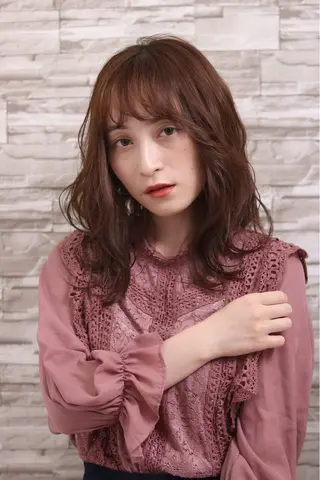 セミロング 【Zina札幌大通】 髪質改善🌈森田勇地のヘアスタイル