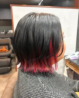 ショート カラー ヘアアレンジ 烏山 達也のヘアスタイル