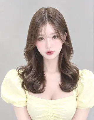 セミロング カラー 上品♡ブラウン💎 アレンジ🩰Rimiのヘアスタイル