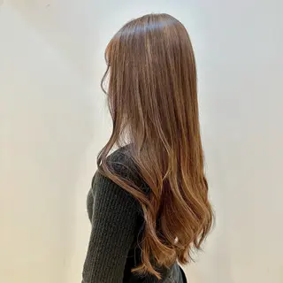 ロング カラー 【縮毛矯正/髪質改善 /ケアカラー】十場のヘアスタイル