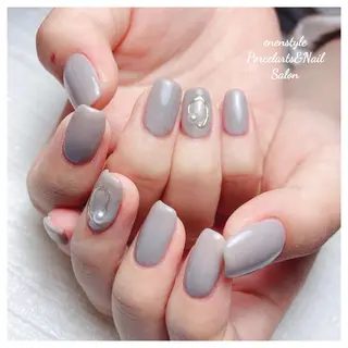 ミディアム ネイル 🐾enen style 🐾のネイルデザイン