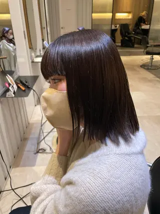 カラー 💘韓国レイヤー上 品カラーruru💘のヘアスタイル