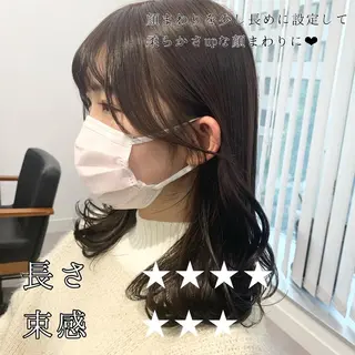ロング カラー パーマ ヘアアレンジ メンズ キッズ ネイル マツエク・マツパ アイブロウ 似合せレイヤー/ 柔らか透明感カラーのヘアスタイル
