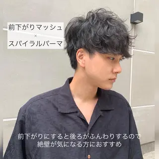 ショート メンズ 三矢 ちなつのヘアスタイル