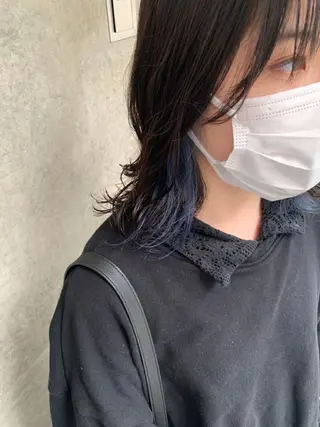 ミディアム カラー ヘアアレンジ 垢抜けカラー ヒロムのヘアスタイル