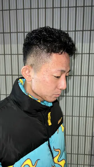 ショート パーマ 吉田 一希のヘアスタイル
