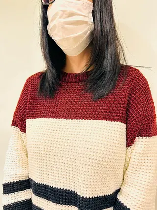 ミディアム 成海 ありさのヘアスタイル