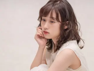 ミディアム カラー 豊中駅3分eha レッスンモデルのヘアスタイル
