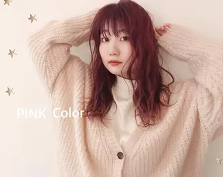セミロング カラー 市川 千夏のヘアスタイル