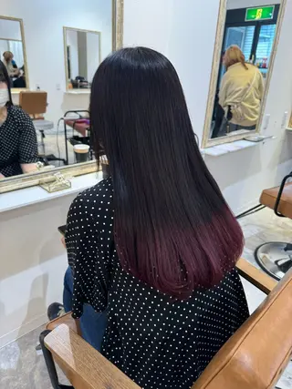 ロング カラー 赤み無し柔らかカラー 【梅田】madokaのヘアスタイル