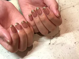 ネイル 韓国/ワンホン/長さ 出しつけ放題🎀のネイルデザイン