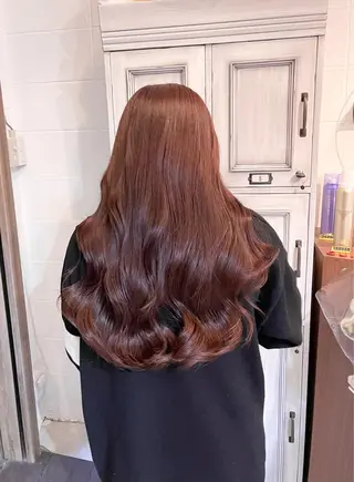 ロング カラー 髪質改善で 憧れの潤艶美髪にのヘアスタイル