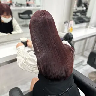 ロング カラー パーマ ヘアアレンジ ブリーチなしトレンド SHUSAKUのヘアスタイル