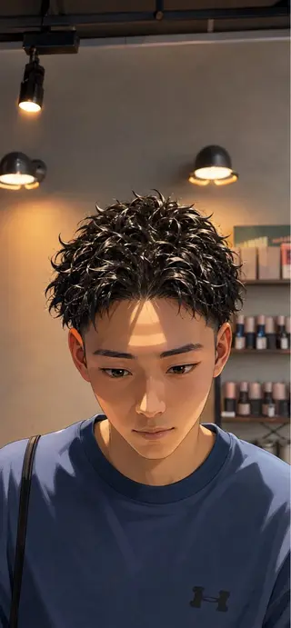 ショート パーマ指名率No1 メンズ特化ケイトのヘアスタイル