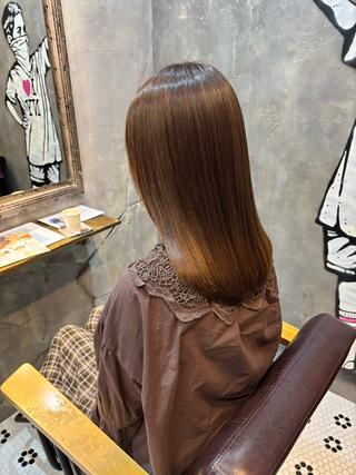 ミディアム カラー 田中 綾乃のヘアスタイル