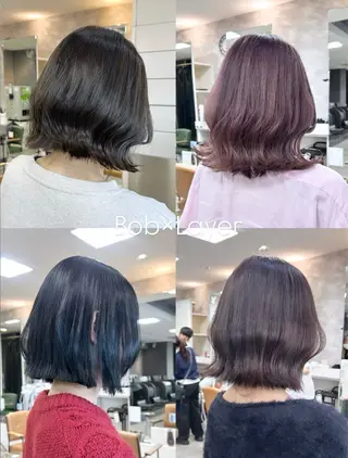 ミディアム レイヤー/艶髪カラー 森本くるみのヘアスタイル