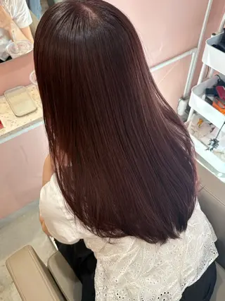 ロング カラー Saki/レイヤー/ 柔色カラー/顔まわりのヘアスタイル