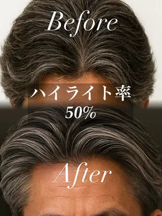 ショート カラー メンズ メンズ特化美容師 カラー専門ぺーターのヘアスタイル
