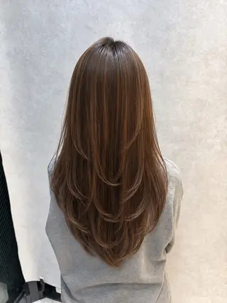 ロング 髪質改善縮毛矯正/ 透明感カラー 石崎のヘアスタイル