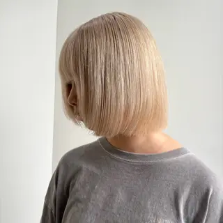 ショート カラー ブリーチ×似合わせハ イトーン🍎ののかのヘアスタイル