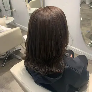 セミロング カラー . AYUKAのヘアスタイル