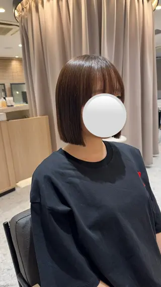 ショート ヘアセット/レイヤー 赤み消し/はるかのヘアスタイル