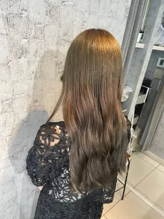 ロング カラー 🇰🇷ブリーチ縮毛 髪質改善七星🇰🇷のヘアスタイル