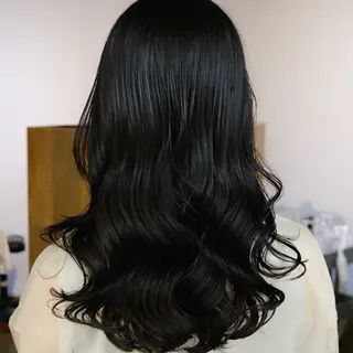 セミロング パーマ BELO OSAKA マオのヘアスタイル