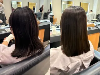ミディアム 髪質改善・水素カラー ARIA(ému)のヘアスタイル