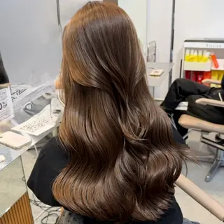 セミロング カラー ヘーゼルベージュ 🩰🤎miharuのヘアスタイル